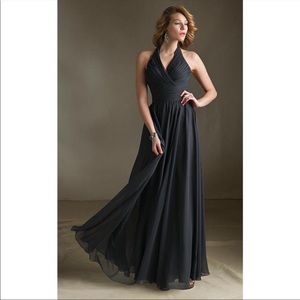 Angelica Faccenda Halter Bridesmaid Gown